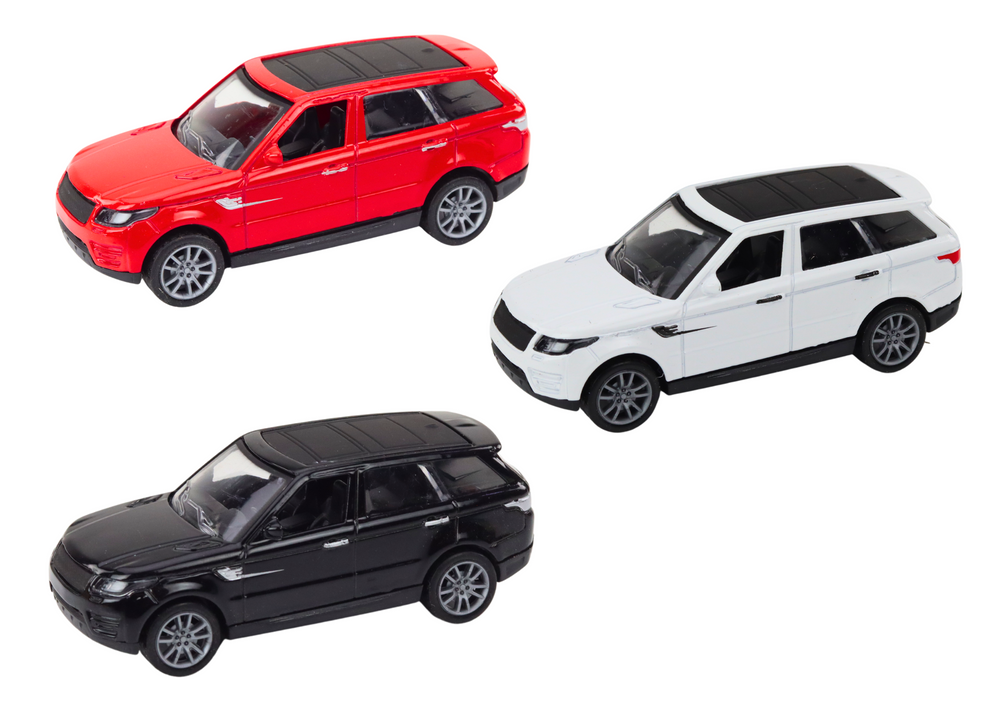 Carro passageiros 1:36 metal preto branco vermelho (1 unidade, sortido)