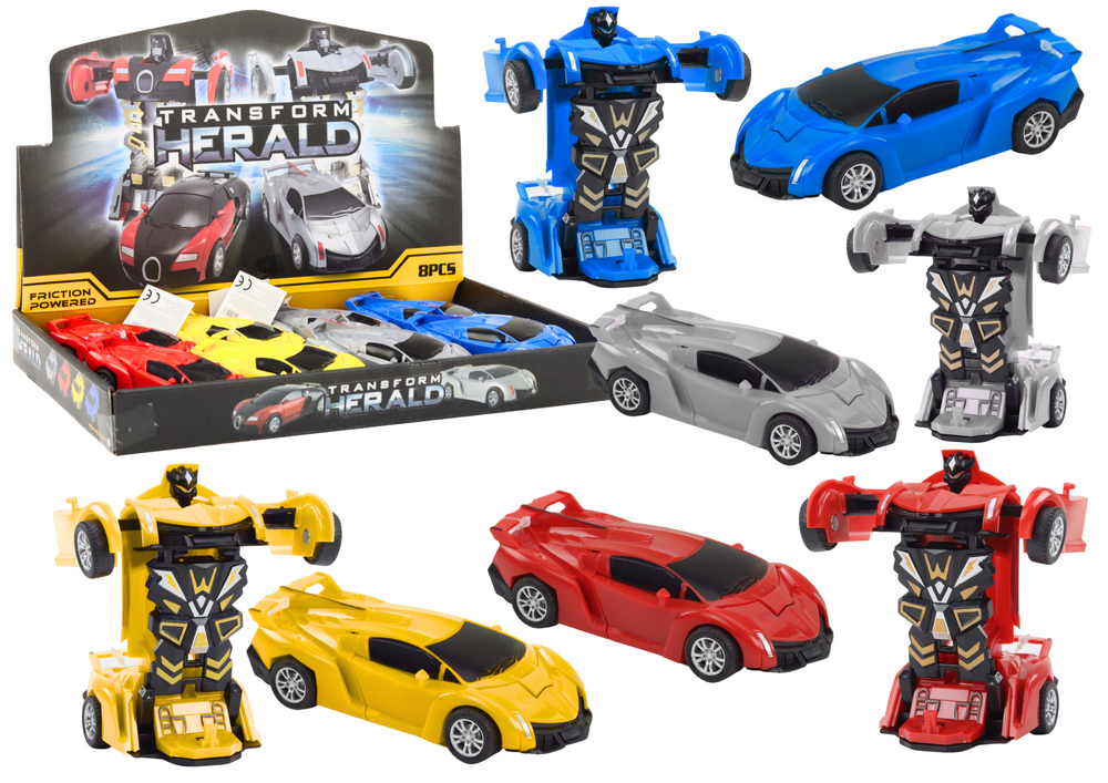 Carro robot transformação 2 em 1 desportivo (1 unidade, sortido)