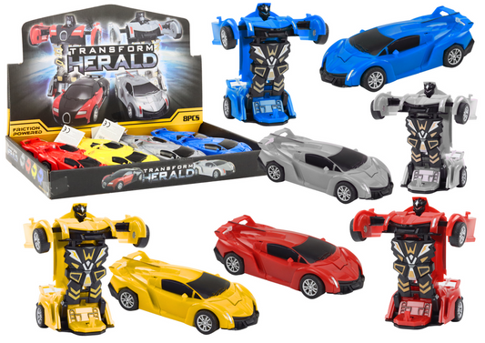 Carro robot transformação 2 em 1 desportivo (1 unidade, sortido)