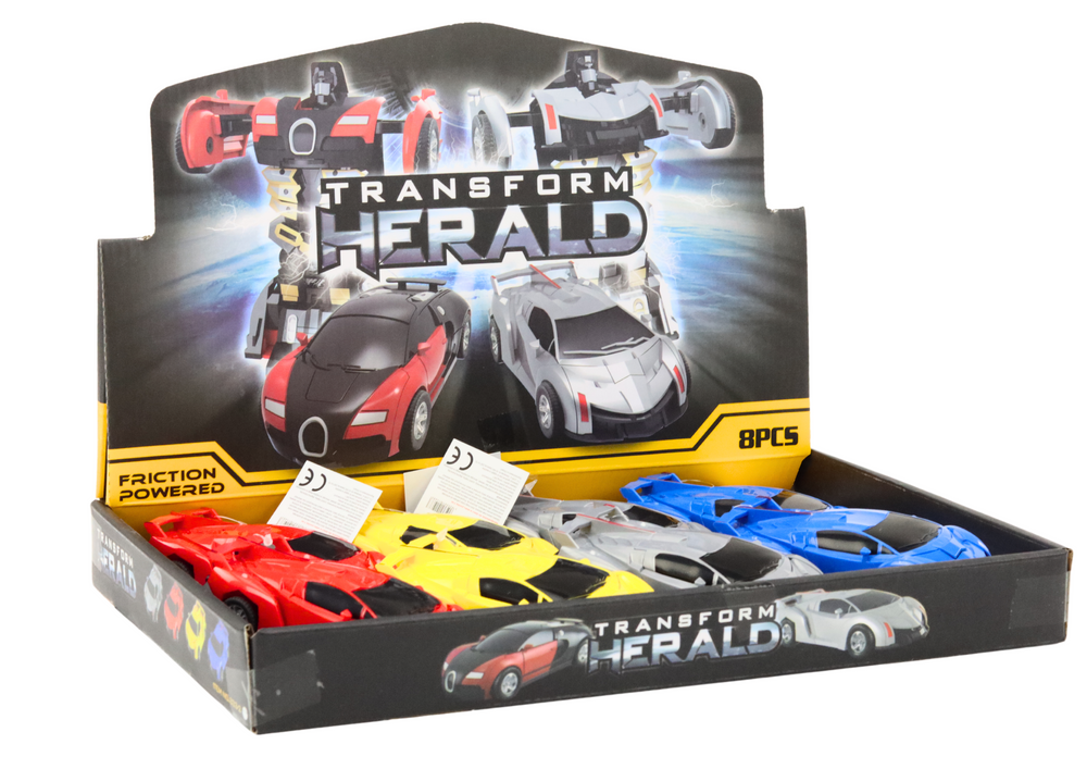 Carro robot transformação 2 em 1 desportivo (1 unidade, sortido)