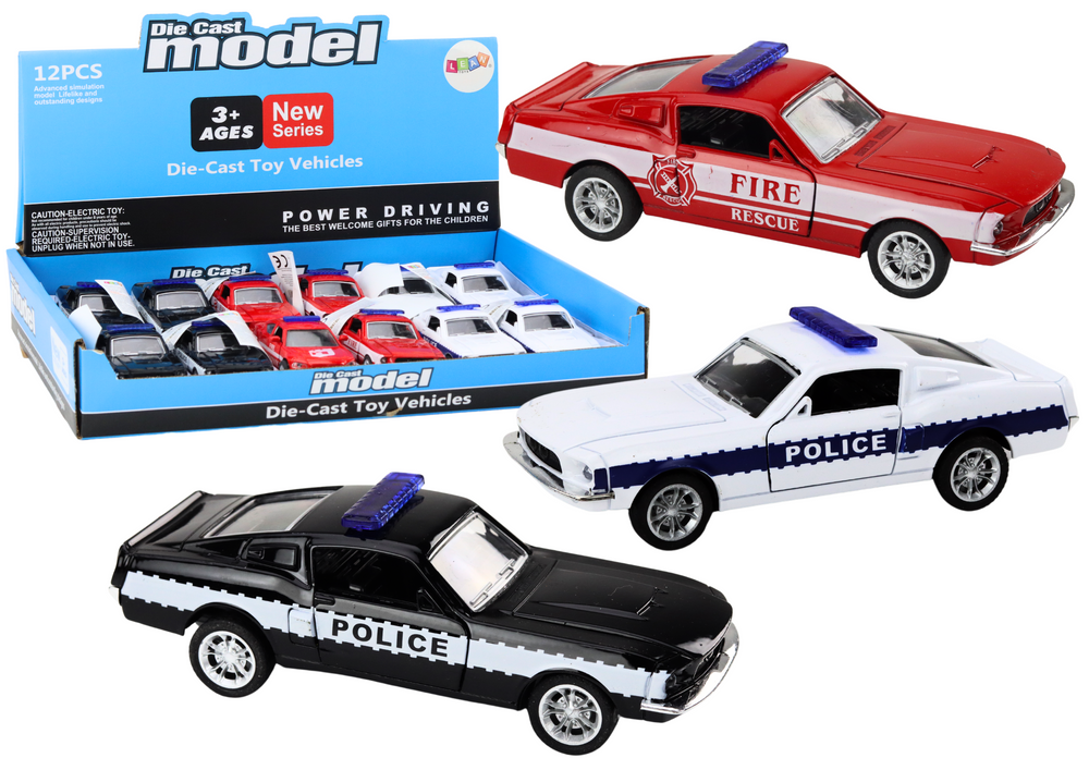 Conjunto veículos polícia bombeiros 1:32 (1 unidade, sortido)