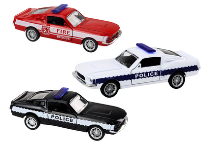 Conjunto veículos polícia bombeiros 1:32 (1 unidade, sortido)