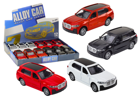 Carro passageiros 1:32 metal portas abrir luz som (1 unidade, sortido)