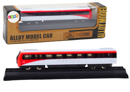 Comboio modelo coleção vermelho e branco 1:48 metal