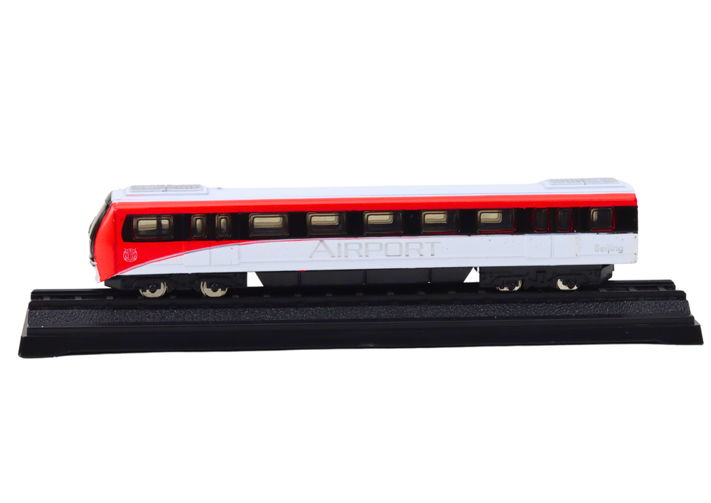 Comboio modelo coleção vermelho e branco 1:48 metal