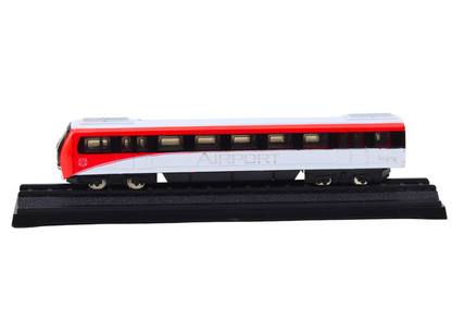 Comboio modelo coleção vermelho e branco 1:48 metal