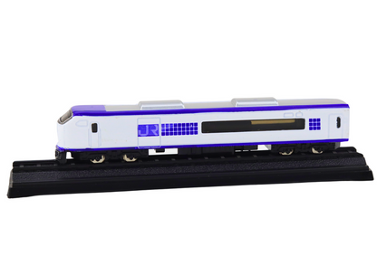 Vagão comboio coleção branco e azul 1:48 metal