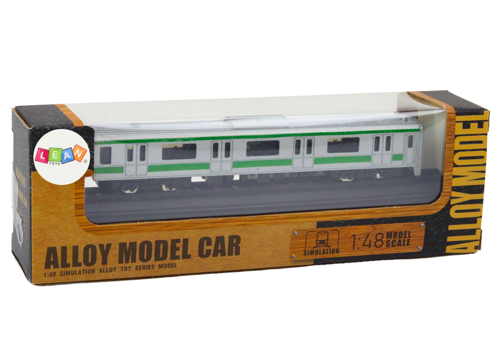 Vagão comboio coleção prateado 1:48 metal