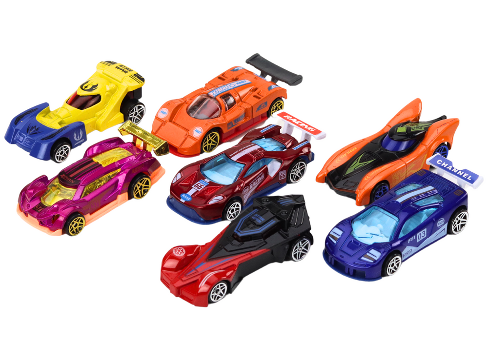 Conjunto carros em mala com sinalização 50 peças