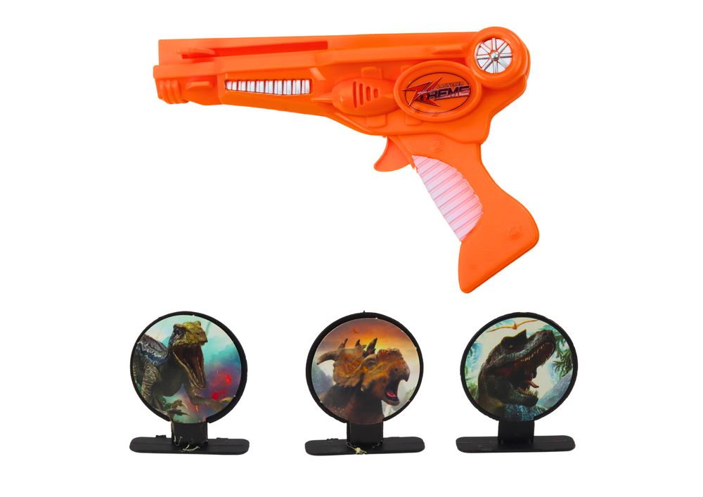 Lançador aviões com 3 aviões e escudos laranja
