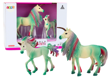 Unicórnio verde 2 peças