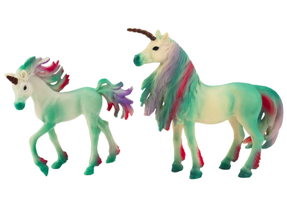 Unicórnio verde 2 peças