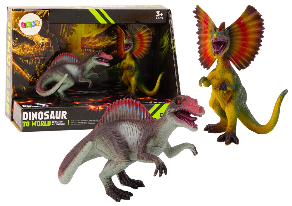 Dinossauros Spinosaurus Dilophosaurus 2 peças