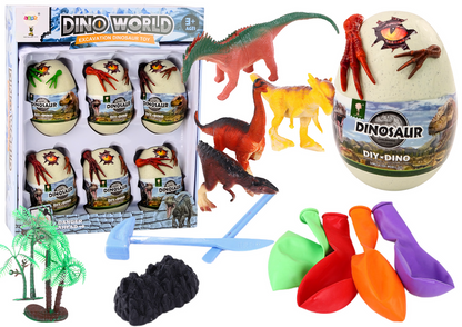 Kit arqueológico ovos gelo dinossauros