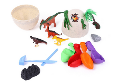 Kit arqueológico ovos gelo dinossauros