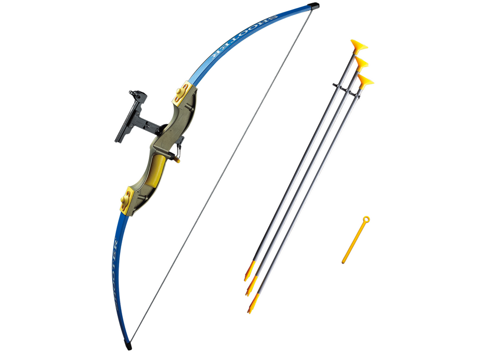 Arco e flecha com alvo ventosa