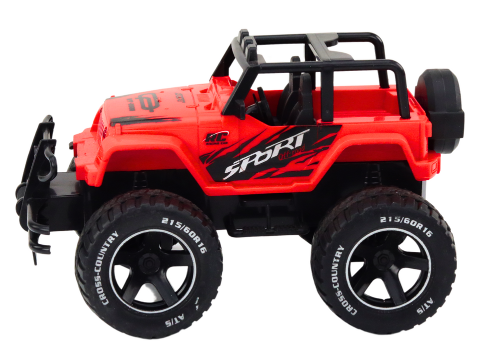 Carro todo-o-terreno RC 1:18 vermelho