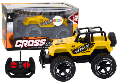 Carro todo-o-terreno RC 1:18 amarelo