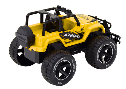 Carro todo-o-terreno RC 1:18 amarelo