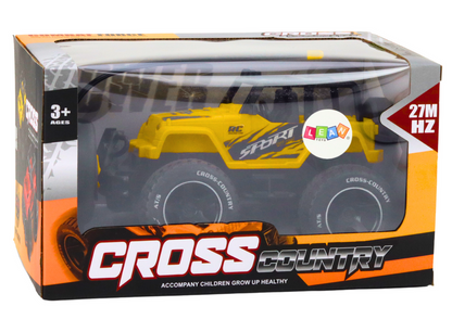 Carro todo-o-terreno RC 1:18 amarelo