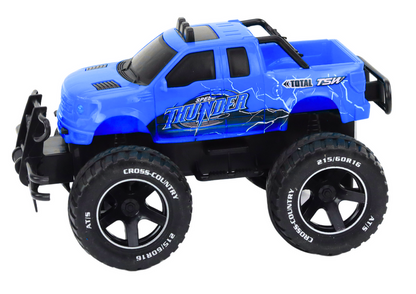 Carro todo-o-terreno RC 1:18 azul