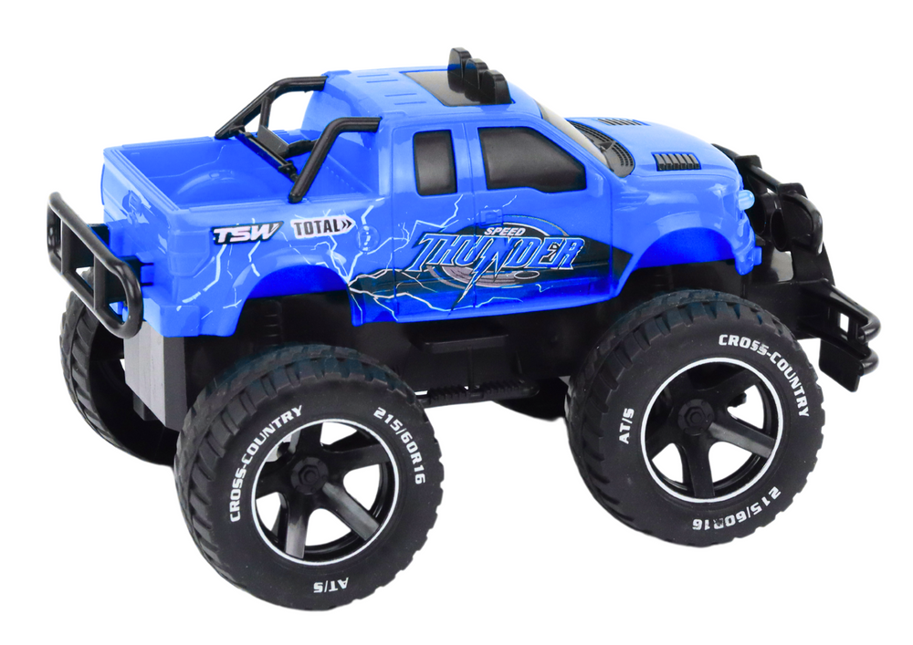 Carro todo-o-terreno RC 1:18 azul