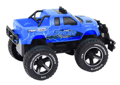 Carro todo-o-terreno RC 1:18 azul