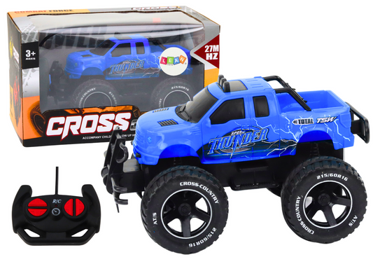 Carro todo-o-terreno RC 1:18 azul