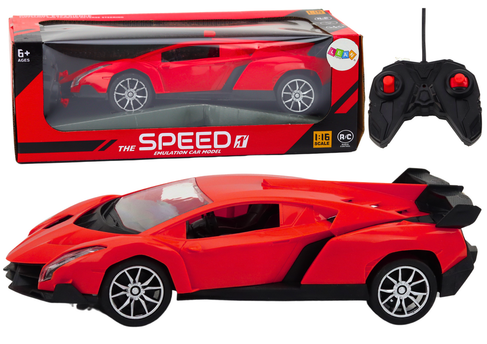 Carro Desportivo RC 1:16 Vermelho Coupé Racing