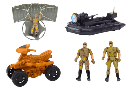 Conjunto militar tanque helicóptero paraquedistas som