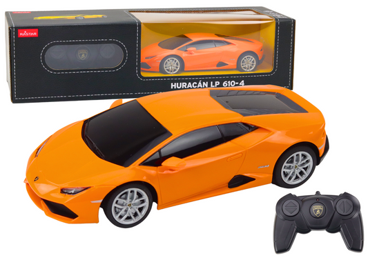 Carro RC Lamborghini Huracan 1:24 laranja