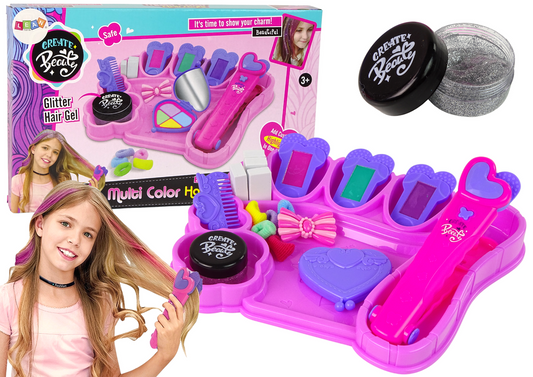 Conjunto giz cabelo acessórios alisador