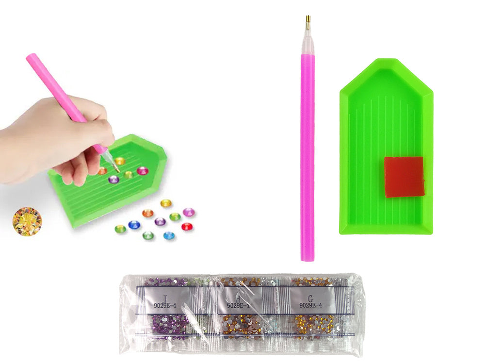 Autocolantes bordado diamante
