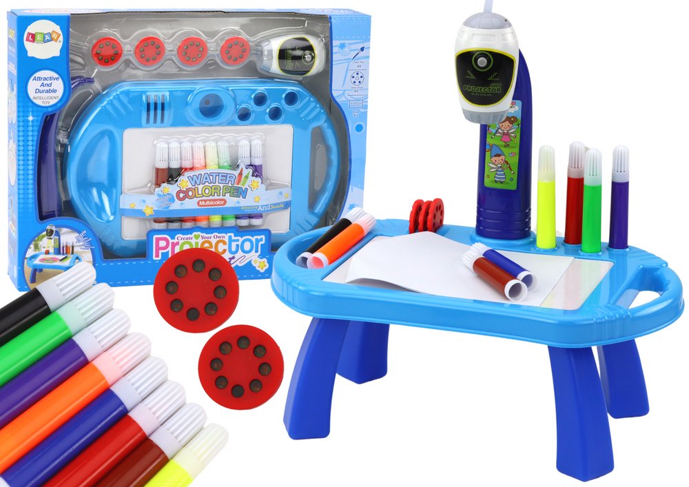 Projetor para desenhar com mesa azul