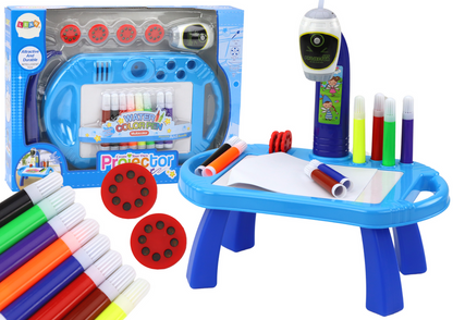 Projetor para desenhar com mesa azul