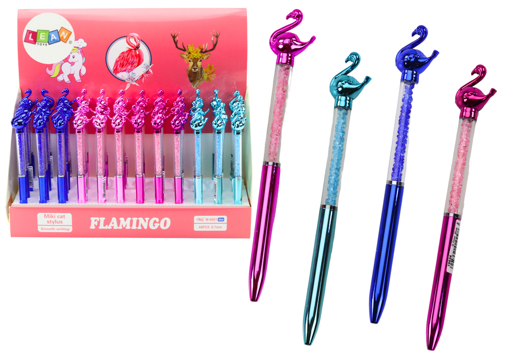 Caneta flamingo tinta azul 0,7mm mix (1 unidade, sortido)
