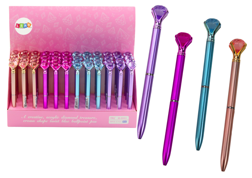 Caneta diamante azul mate tinta azul 0,7mm mix (1 unidade, sortido)