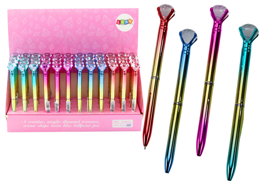 Caneta dourada brilhante tinta azul 0,7mm mix (1 unidade, sortido)