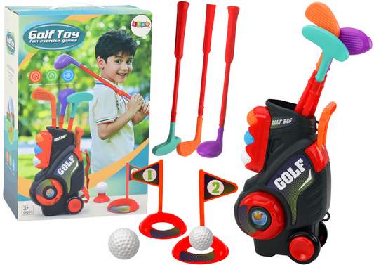 Mini golfe infantil com carrinho de rodas