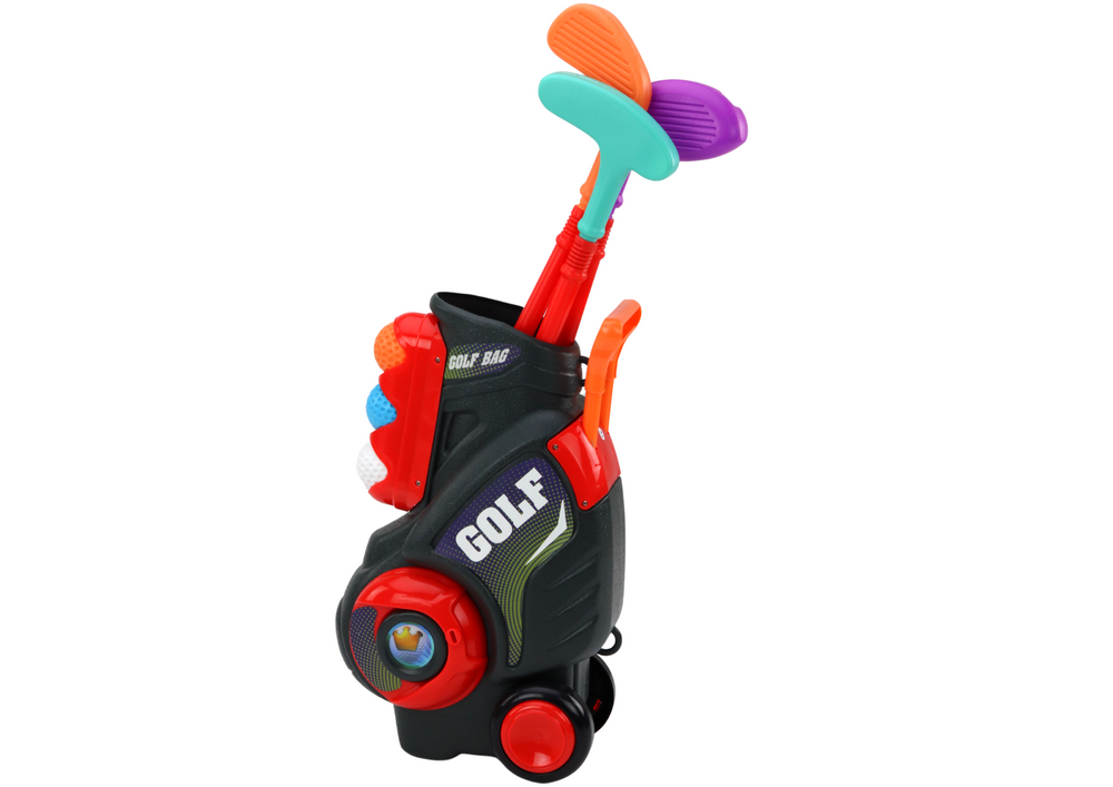 Mini golfe infantil com carrinho de rodas
