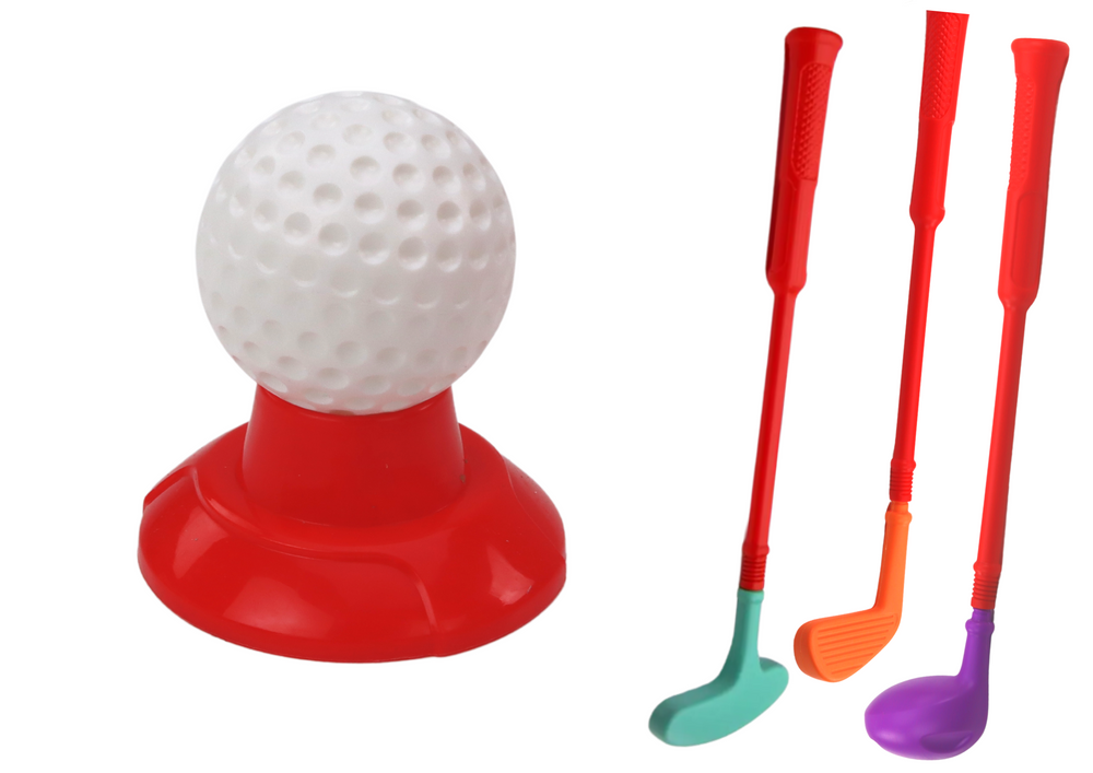 Mini golfe infantil com carrinho de rodas