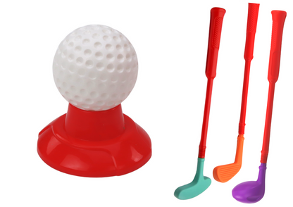 Mini golfe infantil com carrinho de rodas