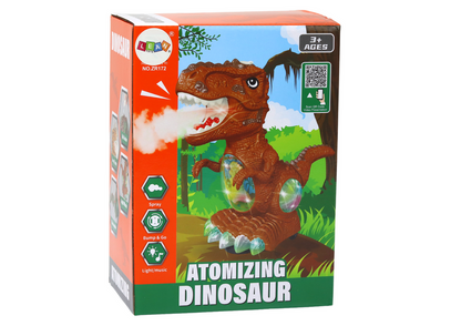 Dinossauro dançante com sensor de obstáculos luz e som verde