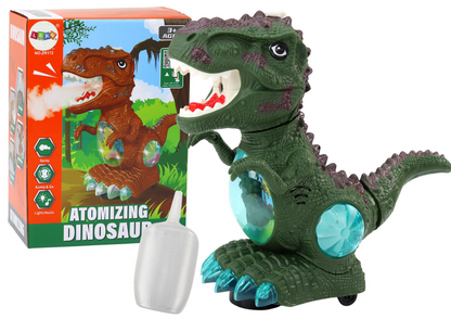 Dinossauro dançante com sensor de obstáculos luz e som verde