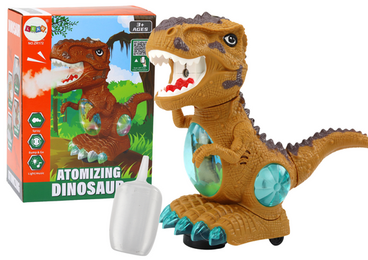 Dinossauro dançante com sensor de obstáculos luz e som amarelo