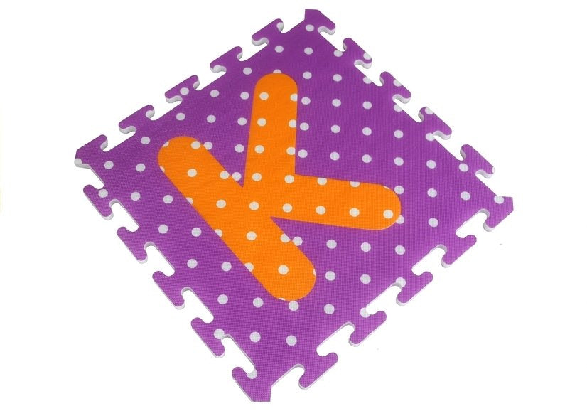 Tapete puzzle espuma alfabeto e números