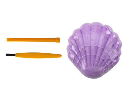 Conjunto arqueológico sereia em concha com cinzel e escova (1 unidade, sortido)