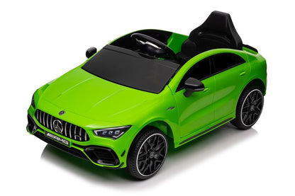 Carro elétrico Mercedes CLA 45S AMG 4x4 verde