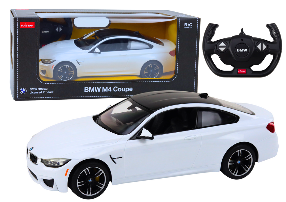 Carro RC BMW M4 Coupé 1:14 branco