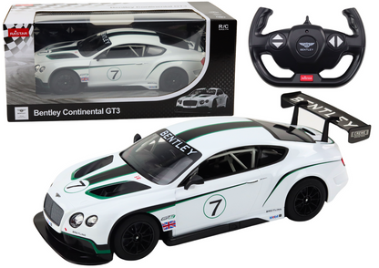 Carro desportivo RC Bentley Continental GT3 1:14 branco